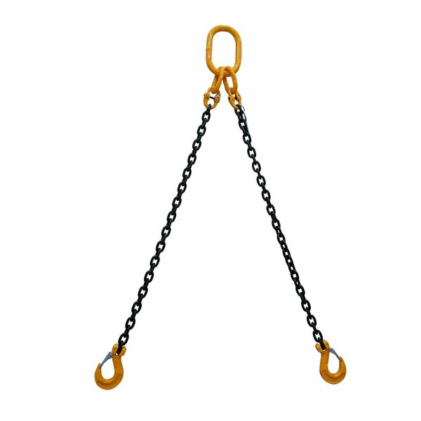 Starke Chain Sling, 3/8in, G80, Sling Hook, 6 ft SCSG8038-2LS-6